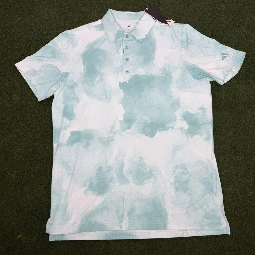 Sz M Adidas Ultimate365 Printed Cool Feeling Tour Polo Shirt JY3962 Men’s $100